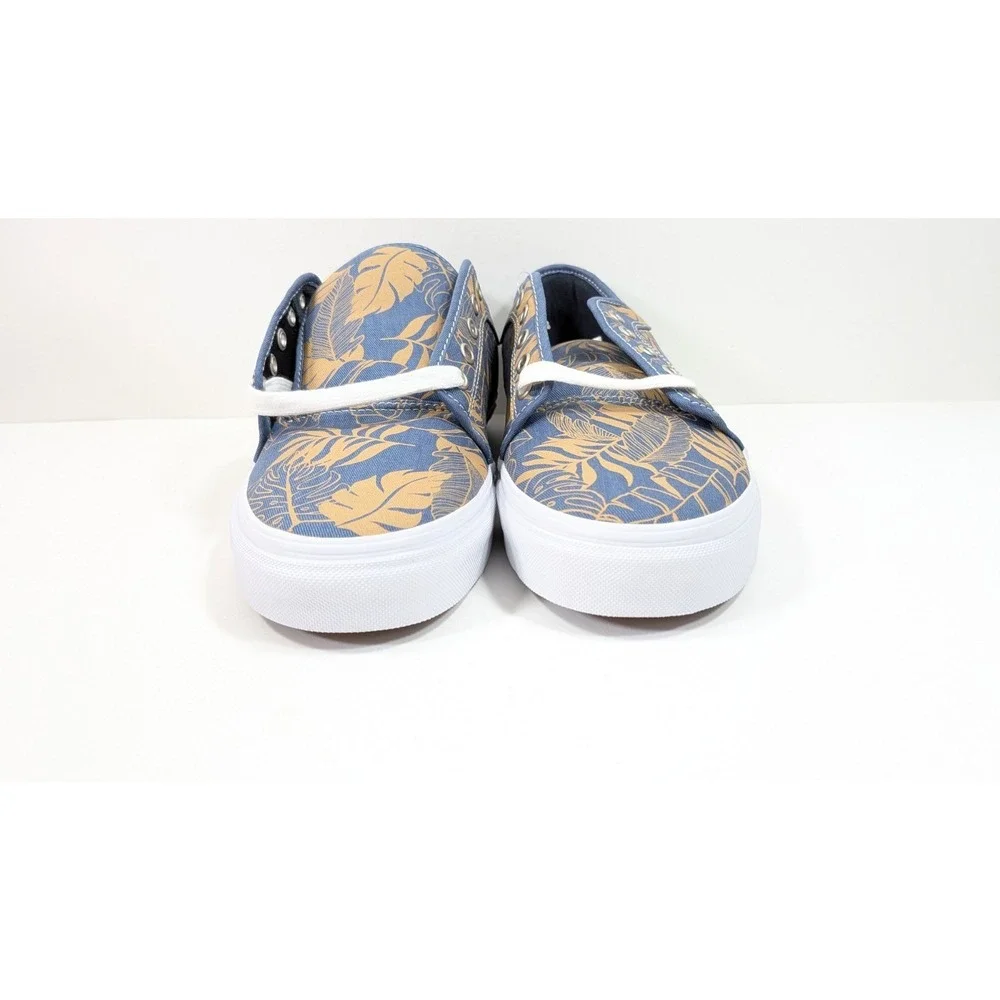 VANS Mens Chukka Low (Leaves) Blue Twill Skateboard Sneakers Shoes Size 10.5
